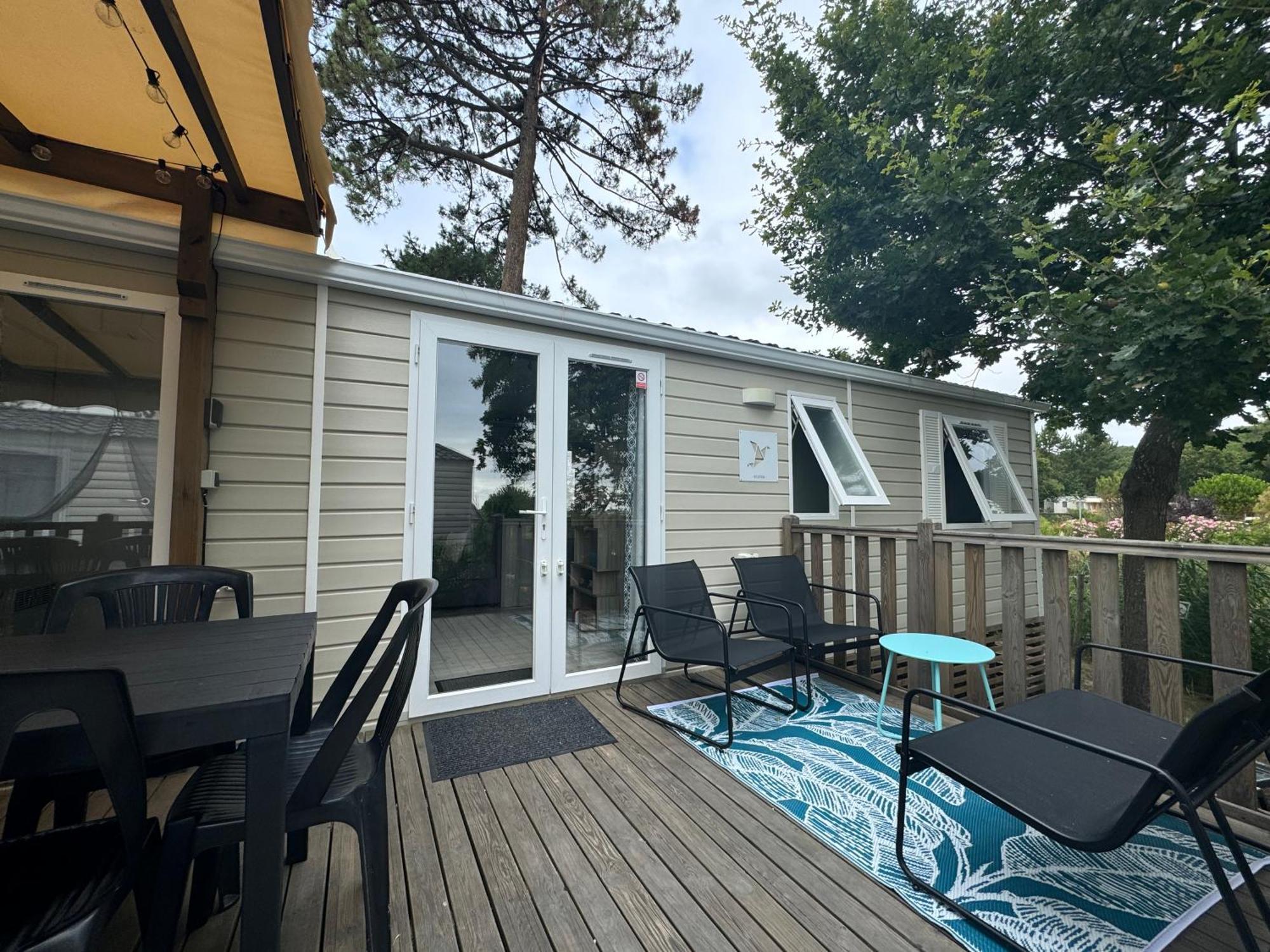 Mobil Home Xxl - Bord Lac - Camping Les Viviers - Lege Cap Ferret 外观 照片